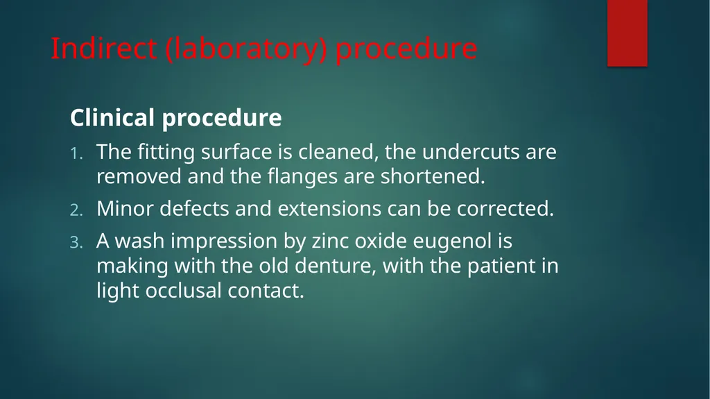 Relining and Rebasing: Relining: It is the - slide 16 of 21