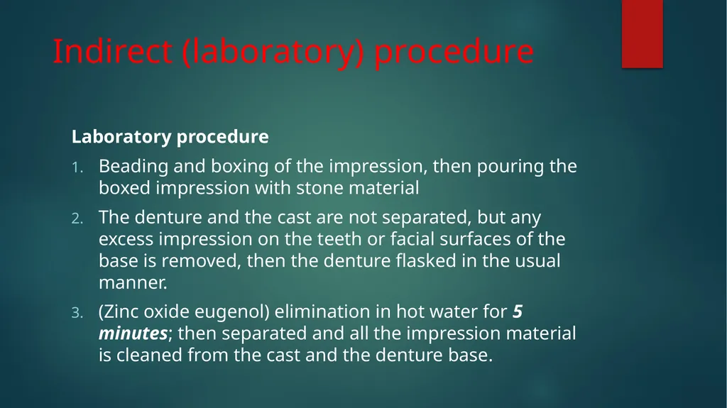 Relining and Rebasing: Relining: It is the - slide 17 of 21