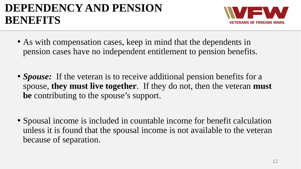 DEPENDENCY Why we add dependents Who can be - slide 12 of 35