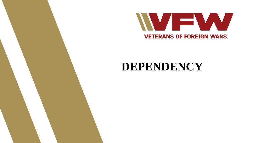 DEPENDENCY Why we add dependents Who can be - slide 1 of 35