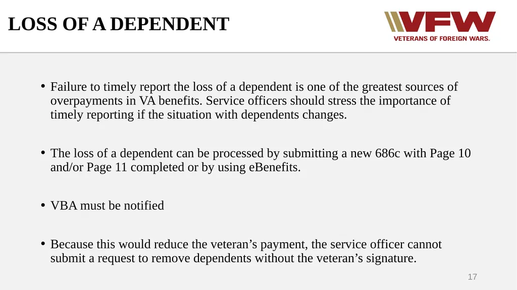 DEPENDENCY Why we add dependents Who can be - slide 17 of 35