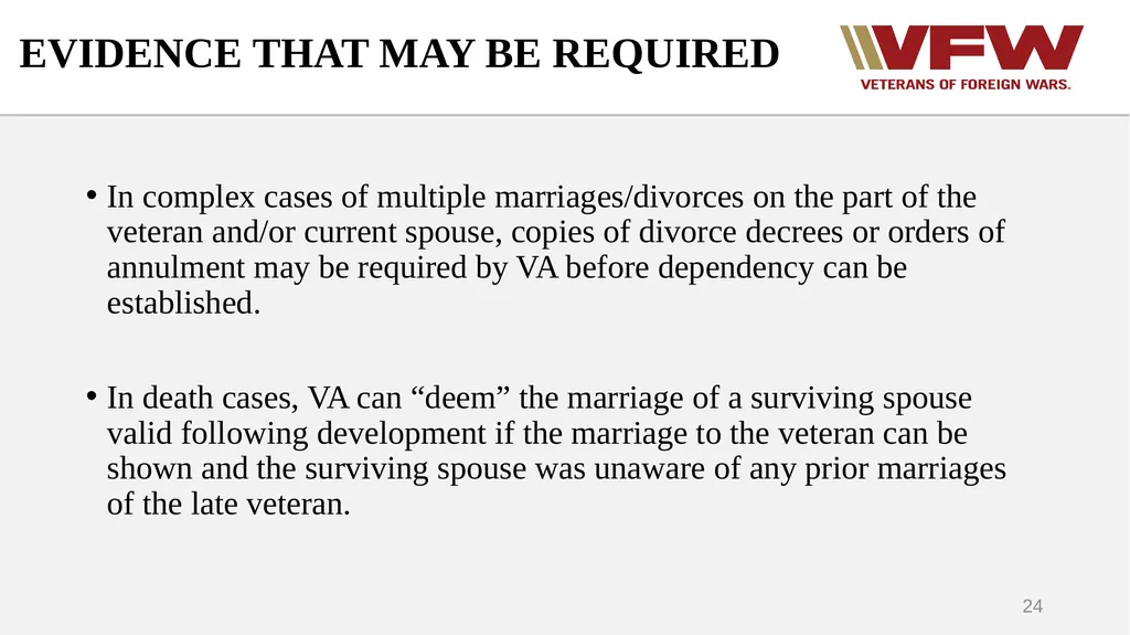 DEPENDENCY Why we add dependents Who can be - slide 24 of 35