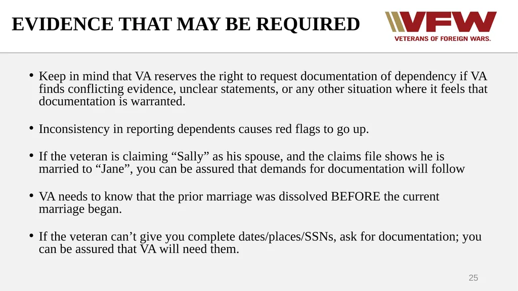DEPENDENCY Why we add dependents Who can be - slide 25 of 35