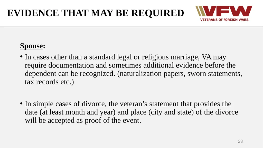 DEPENDENCY Why we add dependents Who can be - slide 23 of 35
