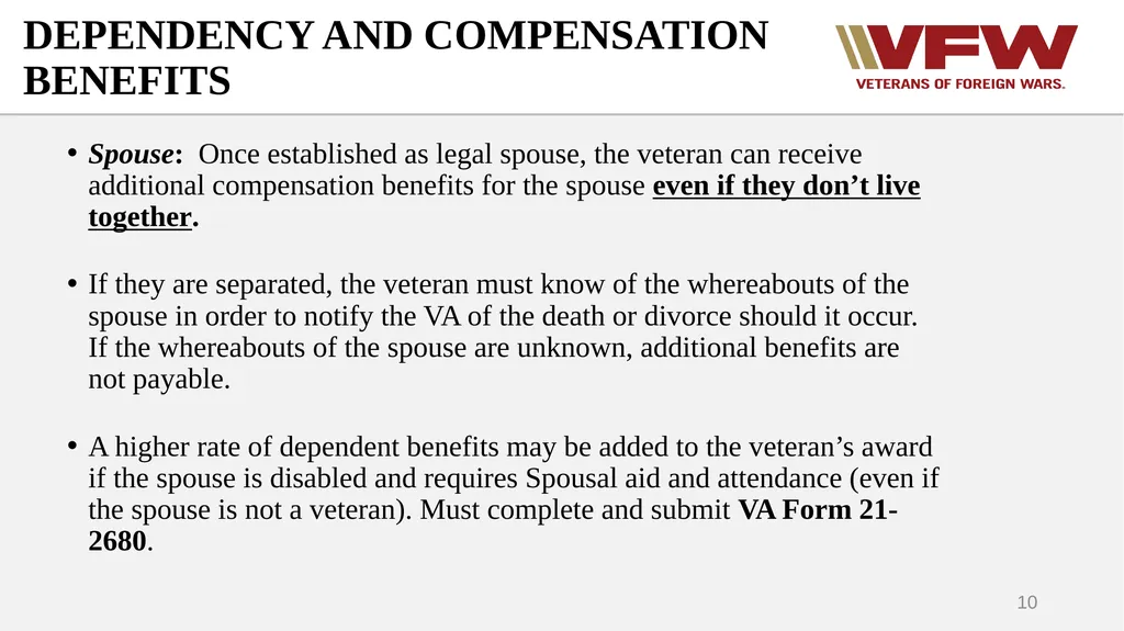 DEPENDENCY Why we add dependents Who can be - slide 10 of 35