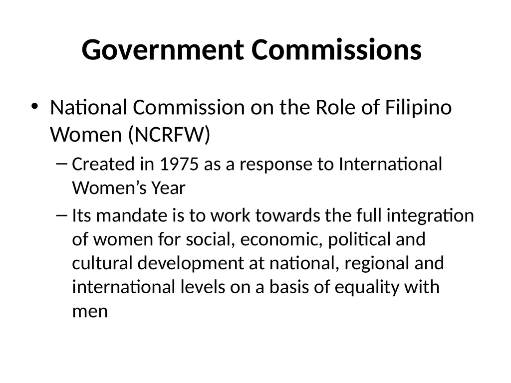 GAD LEGAL MANDATE Gender Sensitivity Training - slide 80 of 87