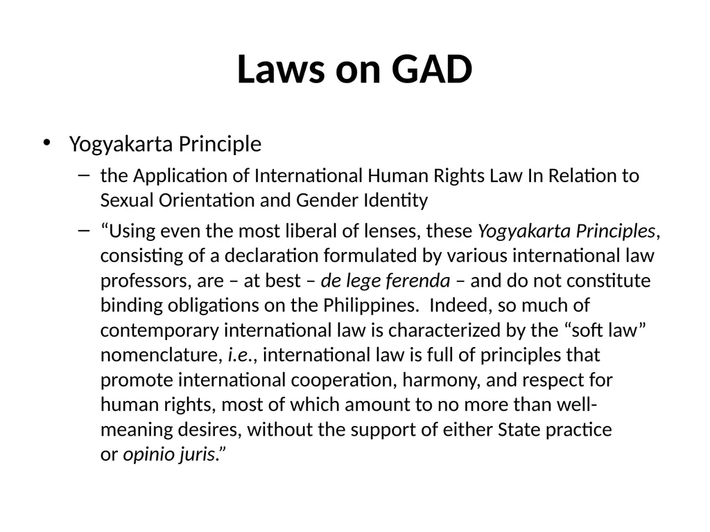 GAD LEGAL MANDATE Gender Sensitivity Training - slide 78 of 87