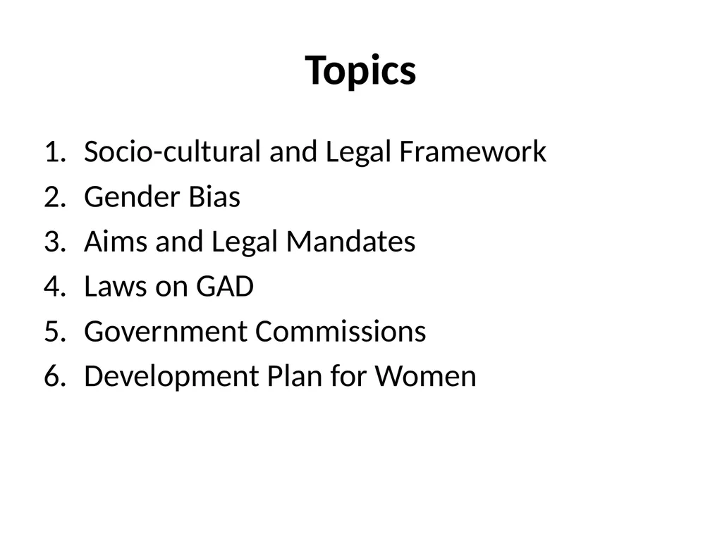 GAD LEGAL MANDATE Gender Sensitivity Training - slide 2 of 87