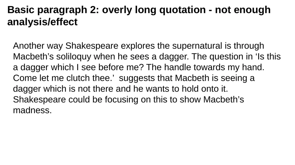 Macbeth: The Supernatural Question: Starting with - slide 14 of 19