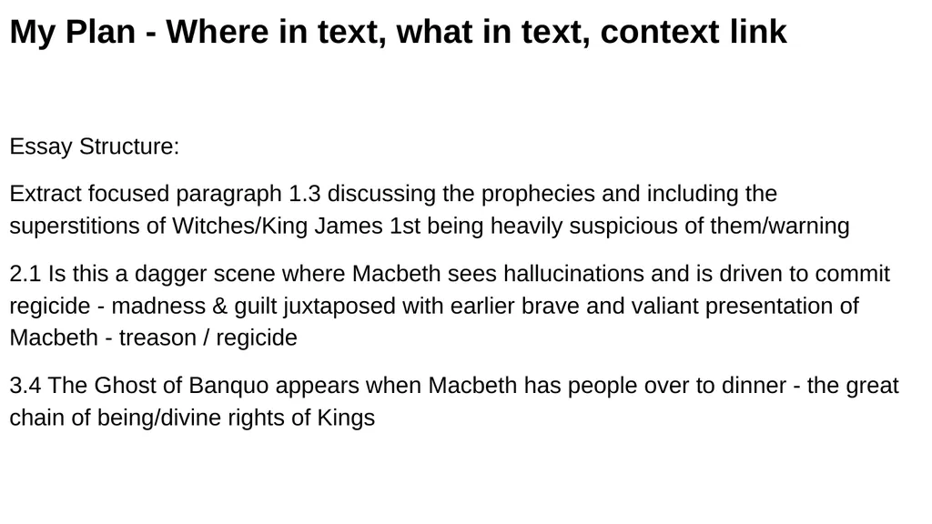 Macbeth: The Supernatural Question: Starting with - slide 3 of 19