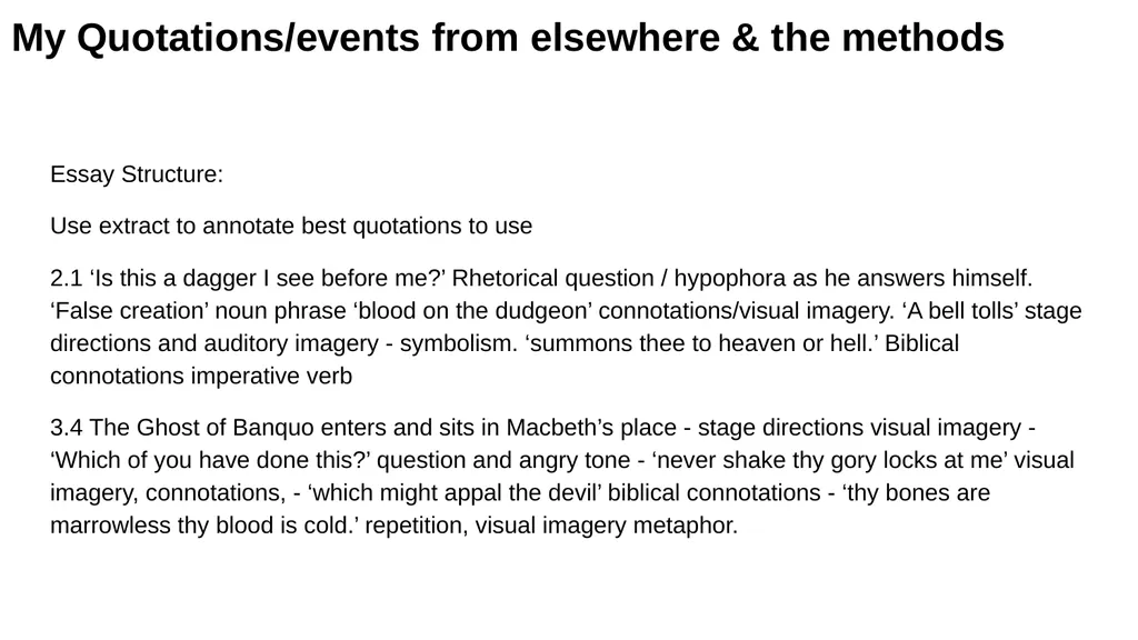Macbeth: The Supernatural Question: Starting with - slide 4 of 19