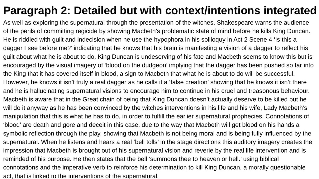 Macbeth: The Supernatural Question: Starting with - slide 15 of 19