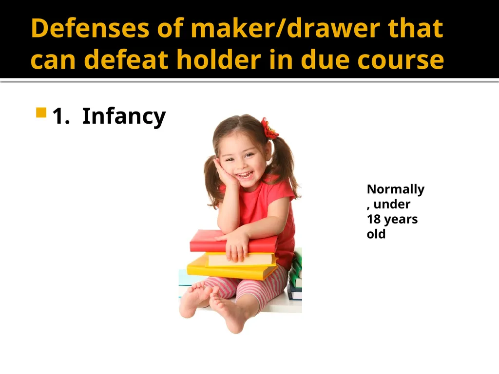 Holders in Due Course Holders in Due Course - slide 41 of 65