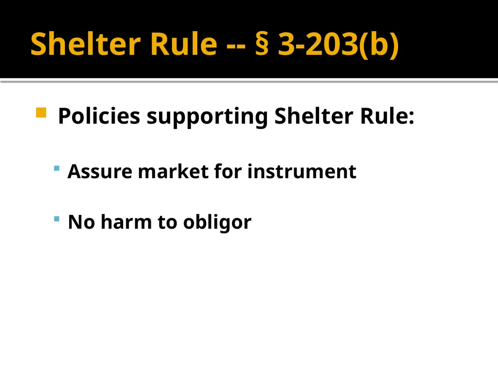 Holders in Due Course Holders in Due Course - slide 37 of 65