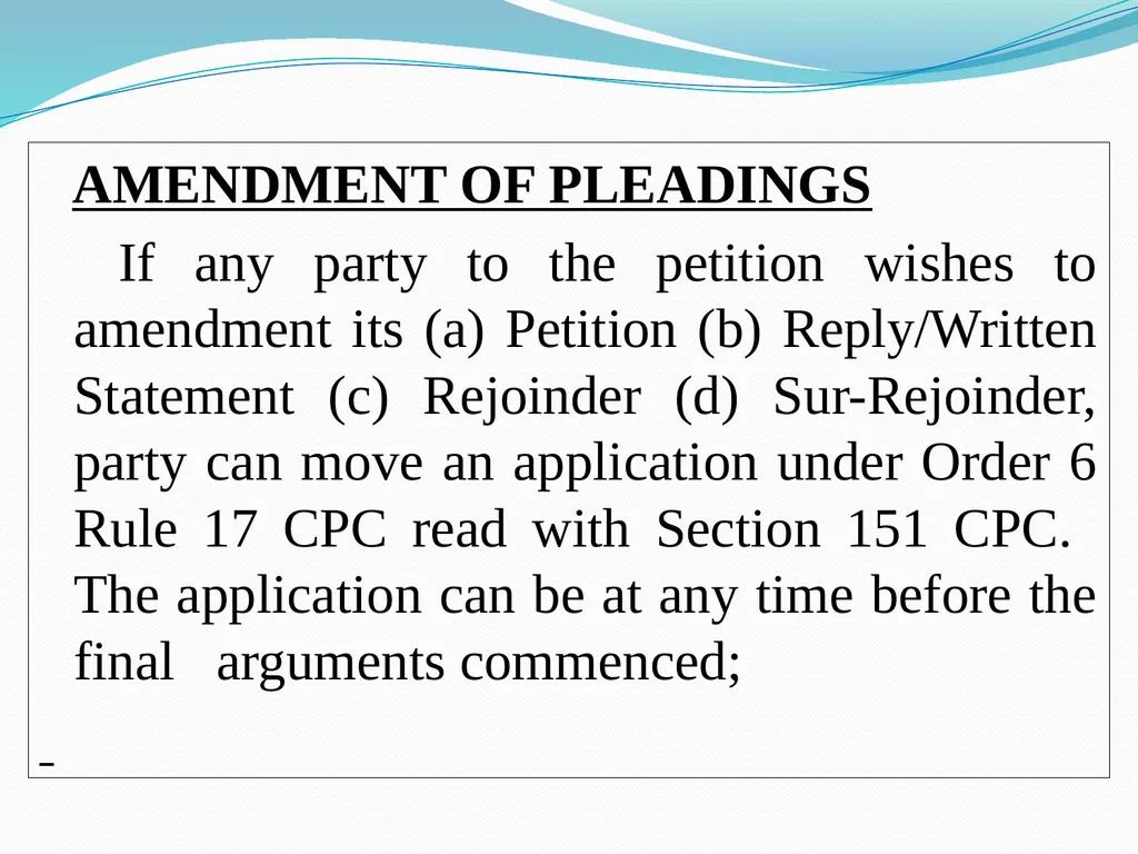 ART OF DRAFTING PLEADINGS Pradeep. K Mittal Past - slide 30 of 58