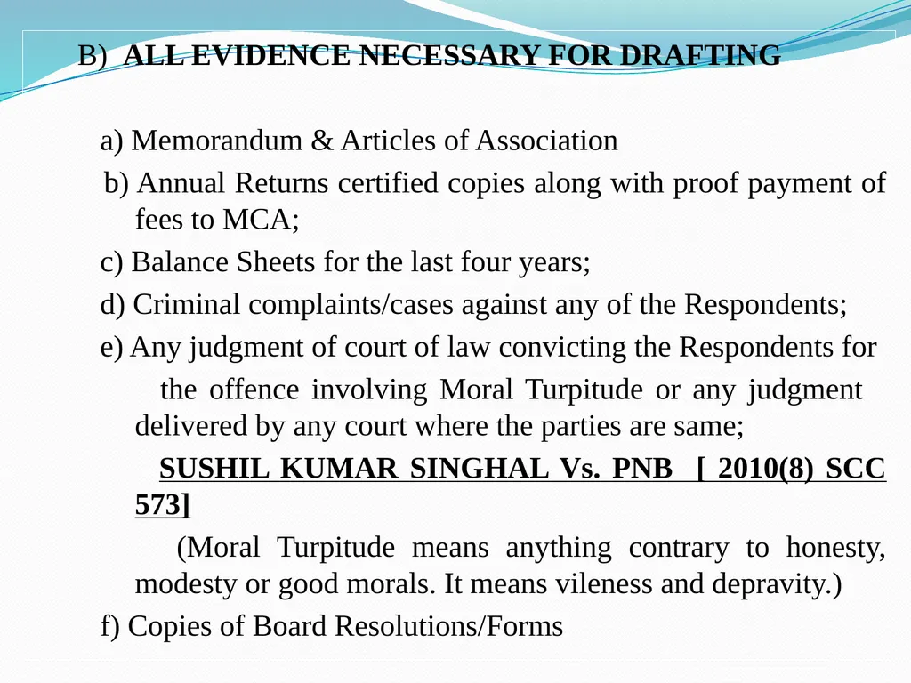 ART OF DRAFTING PLEADINGS Pradeep. K Mittal Past - slide 7 of 58