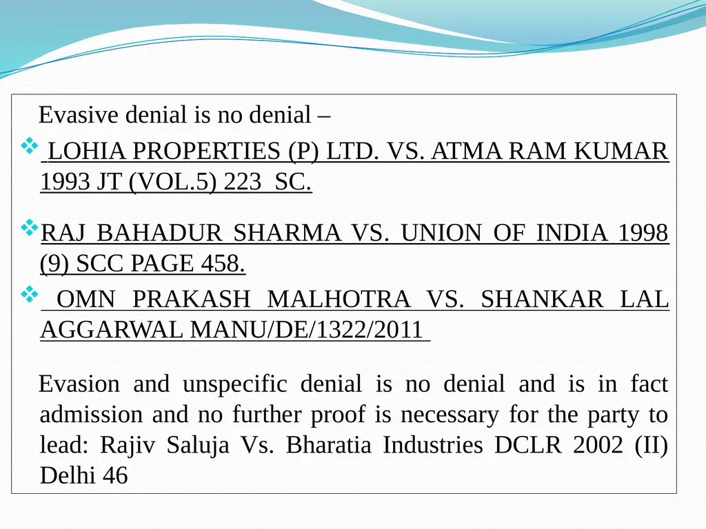 ART OF DRAFTING PLEADINGS Pradeep. K Mittal Past - slide 28 of 58