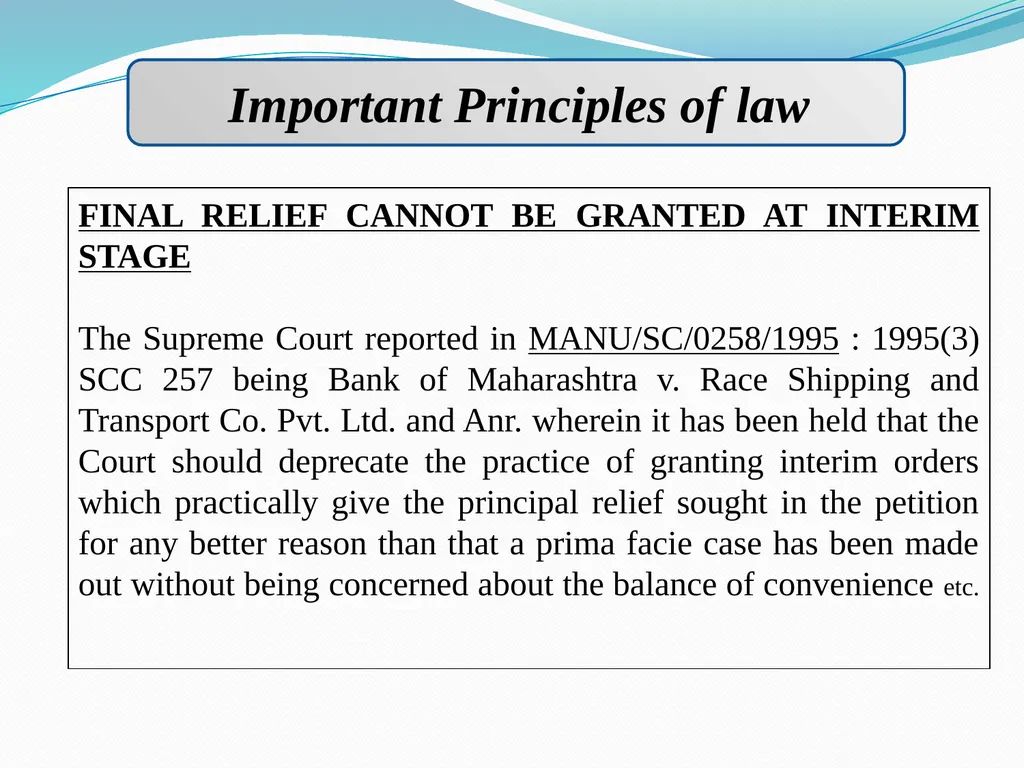 ART OF DRAFTING PLEADINGS Pradeep. K Mittal Past - slide 44 of 58