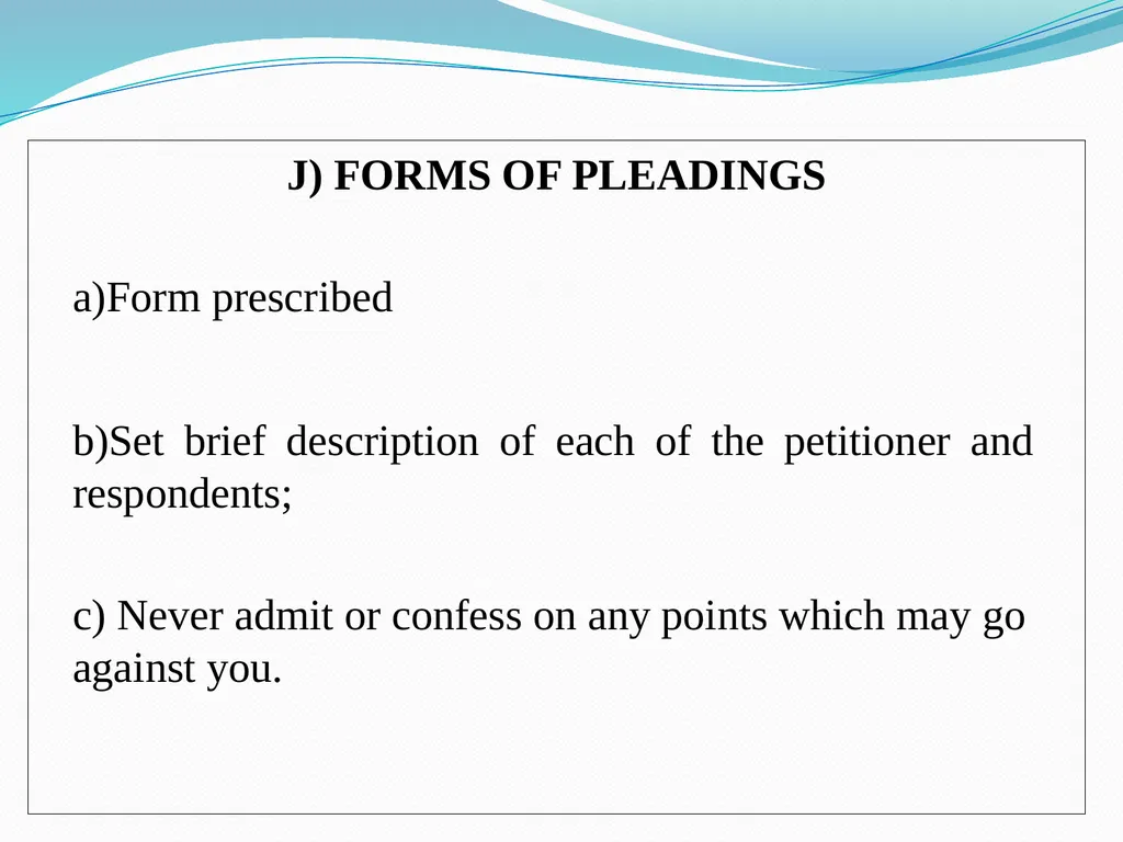 ART OF DRAFTING PLEADINGS Pradeep. K Mittal Past - slide 18 of 58