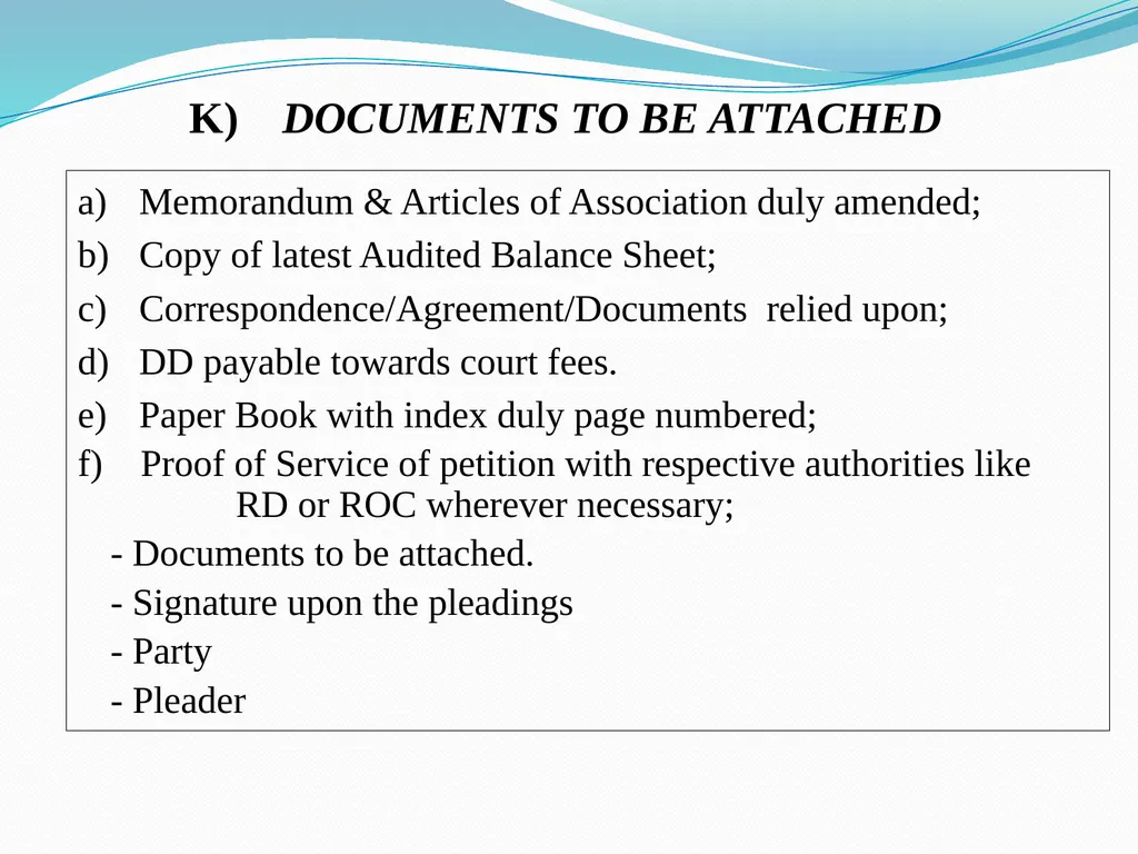 ART OF DRAFTING PLEADINGS Pradeep. K Mittal Past - slide 23 of 58