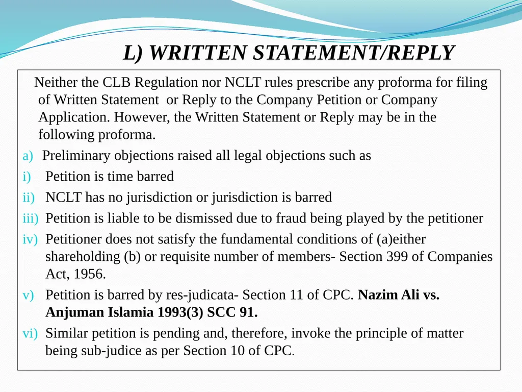 ART OF DRAFTING PLEADINGS Pradeep. K Mittal Past - slide 24 of 58