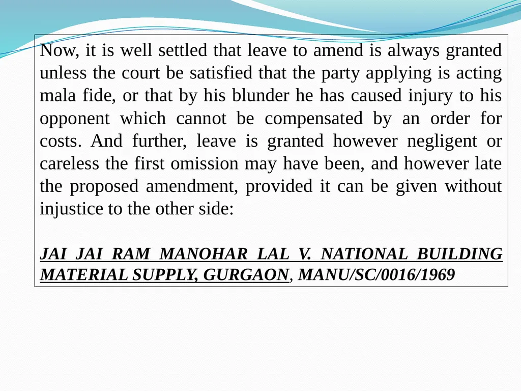 ART OF DRAFTING PLEADINGS Pradeep. K Mittal Past - slide 34 of 58