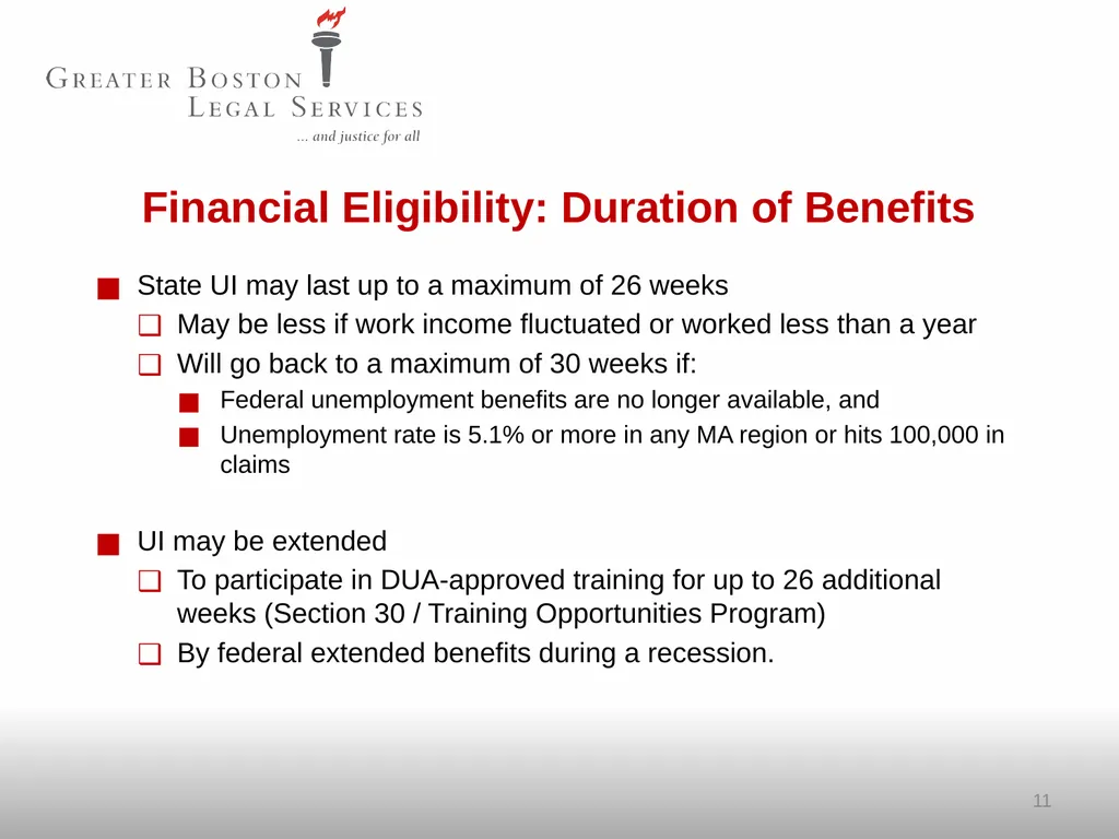 SPRING 2025 Unemployment Insurance Helping - slide 11 of 62