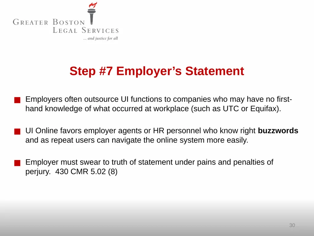 SPRING 2025 Unemployment Insurance Helping - slide 30 of 62