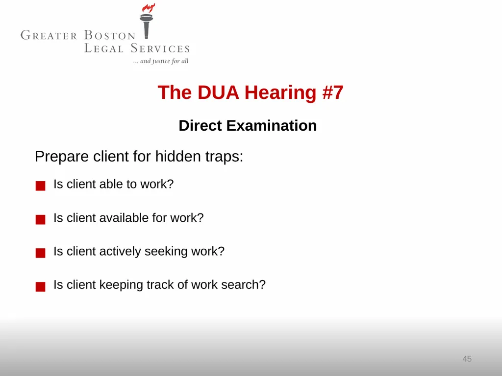 SPRING 2025 Unemployment Insurance Helping - slide 45 of 62