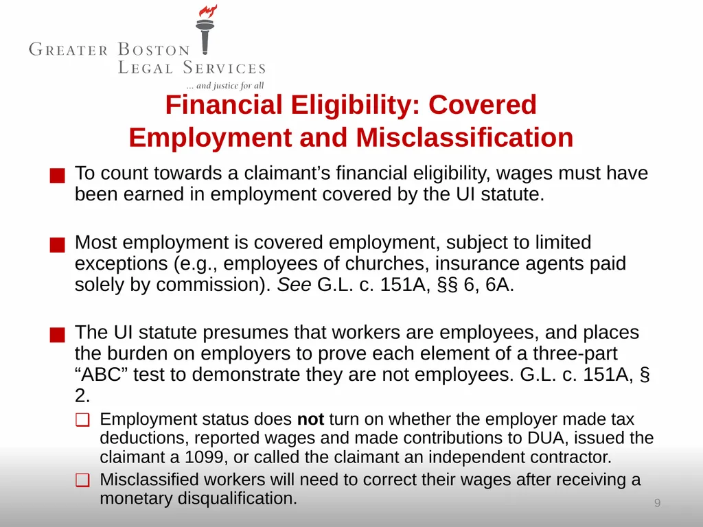 SPRING 2025 Unemployment Insurance Helping - slide 9 of 62