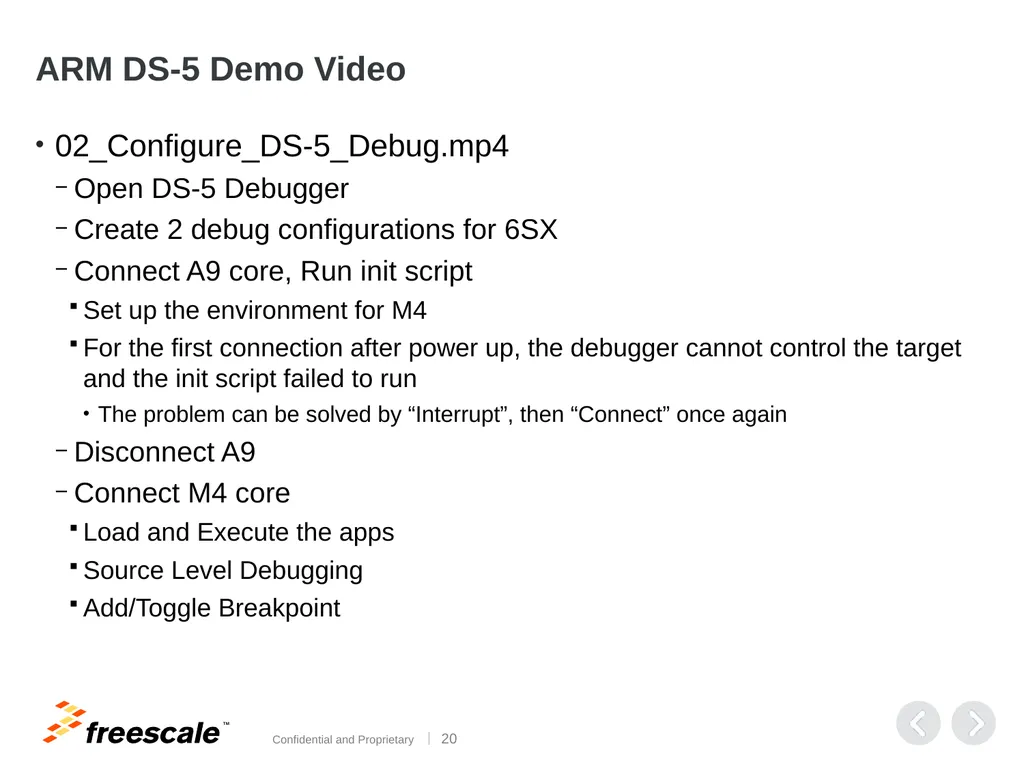 i.MX6SoloX : A9 + M4 Development Environment - slide 20 of 22
