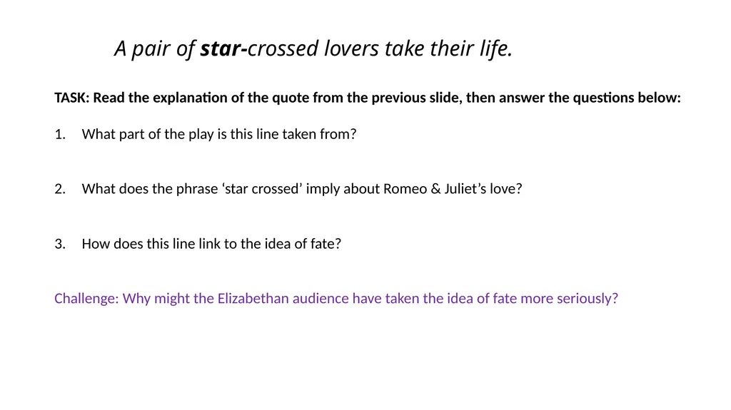 Romeo & Juliet Key Quotes Revision Guide Complete - slide 5 of 21