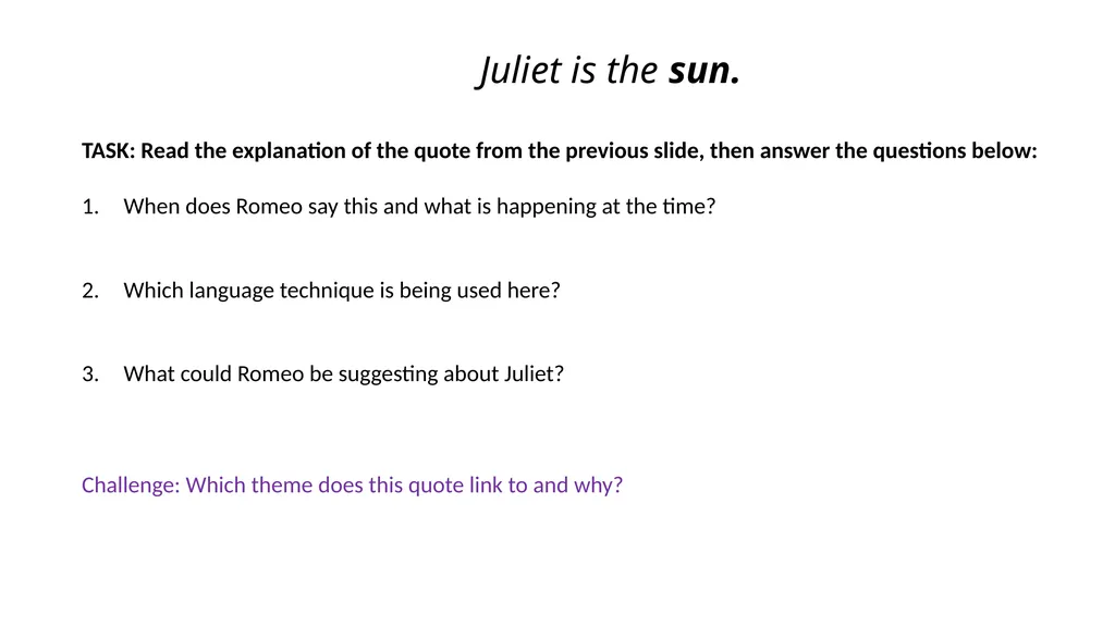 Romeo & Juliet Key Quotes Revision Guide Complete - slide 9 of 21