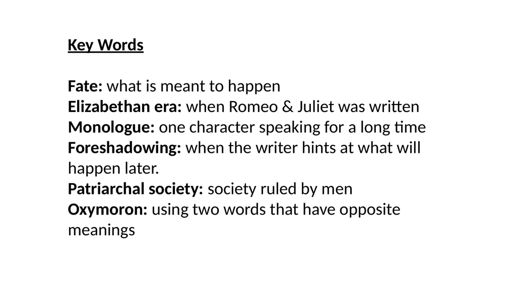 Romeo & Juliet Key Quotes Revision Guide Complete - slide 2 of 21