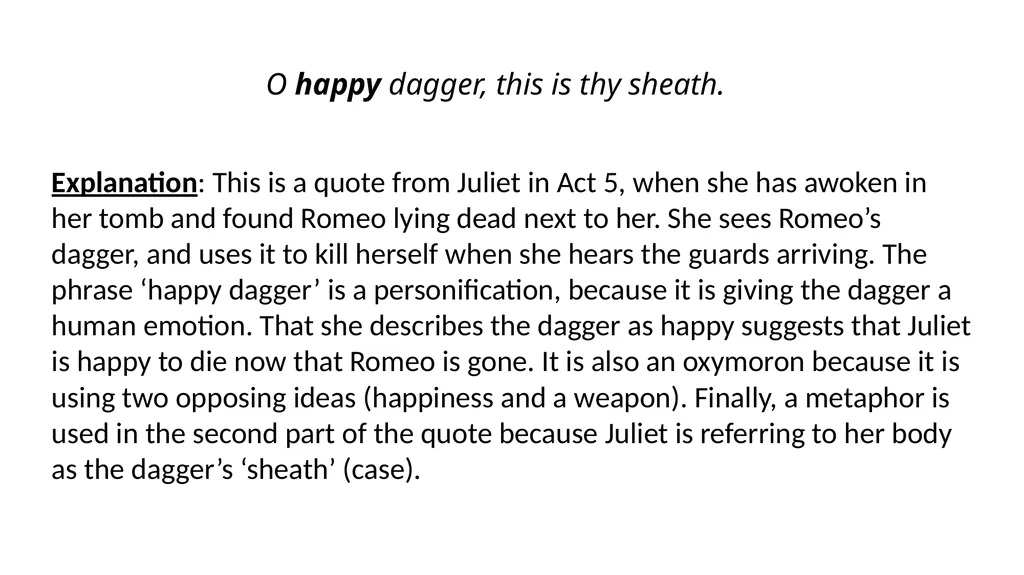 Romeo & Juliet Key Quotes Revision Guide Complete - slide 18 of 21