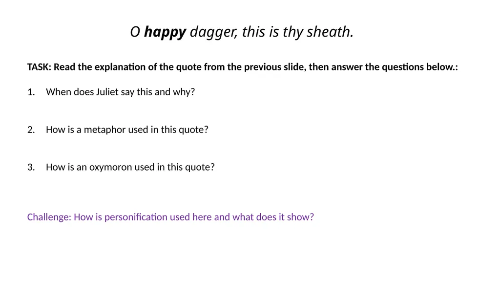 Romeo & Juliet Key Quotes Revision Guide Complete - slide 19 of 21