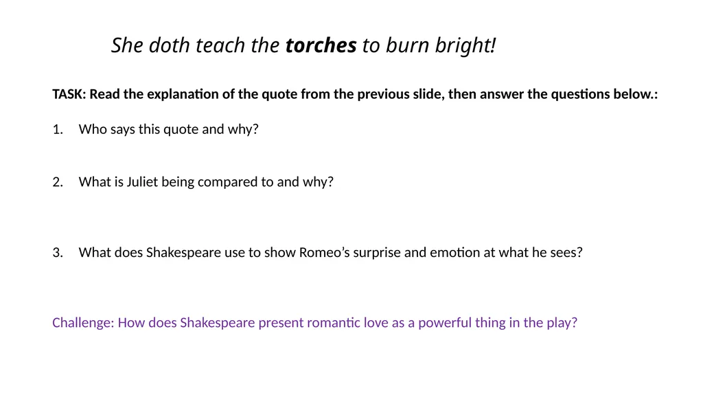 Romeo & Juliet Key Quotes Revision Guide Complete - slide 7 of 21