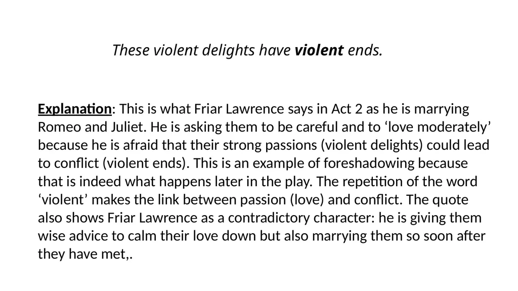 Romeo & Juliet Key Quotes Revision Guide Complete - slide 10 of 21