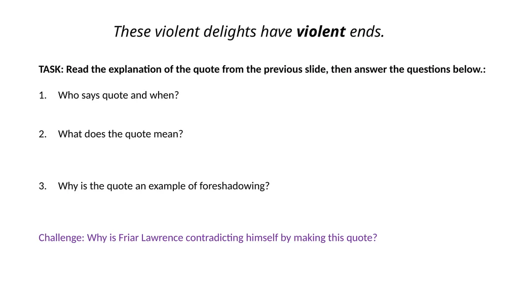 Romeo & Juliet Key Quotes Revision Guide Complete - slide 11 of 21