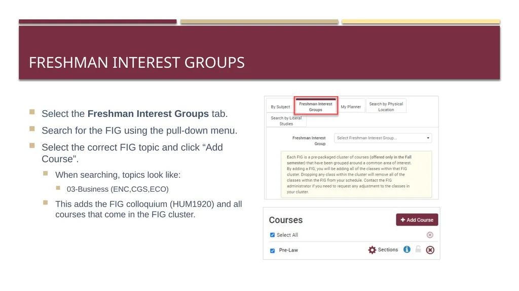 Schedule Assistant Course Registration Tips - slide 9 of 18