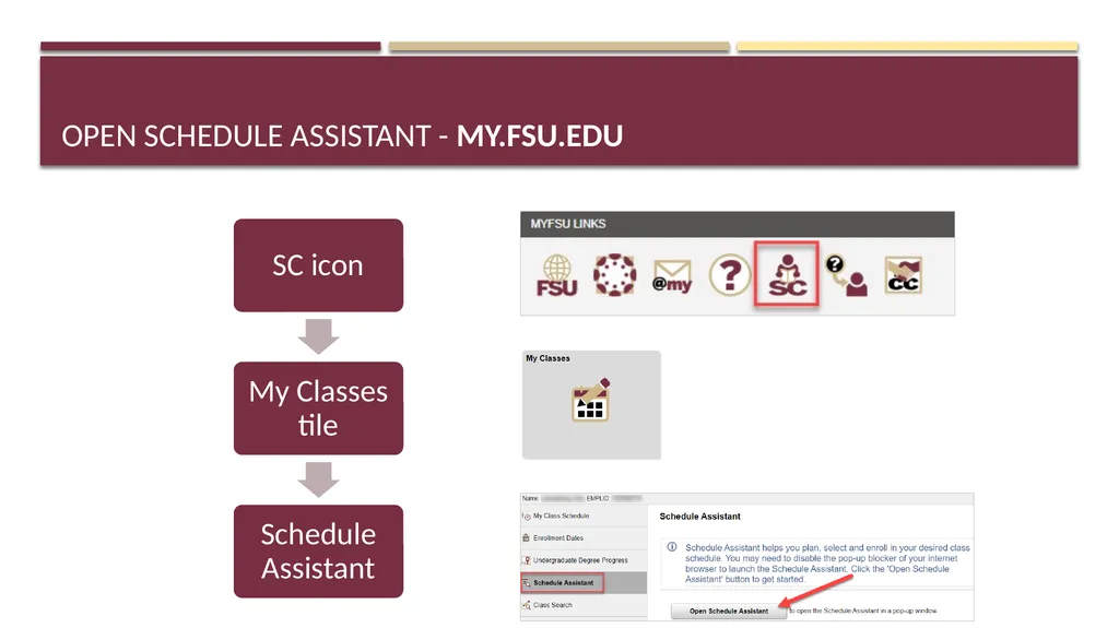 Schedule Assistant Course Registration Tips - slide 3 of 18