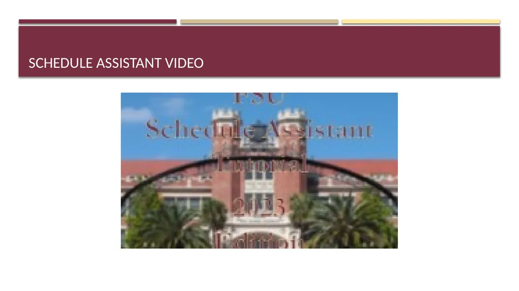 Schedule Assistant Course Registration Tips - slide 2 of 18