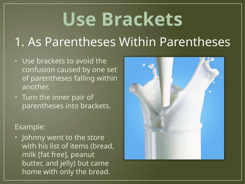 Brackets Created by Ashley Massie April 2012 - slide 3 of 8