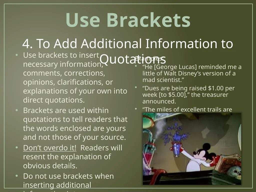 Brackets Created by Ashley Massie April 2012 - slide 6 of 8