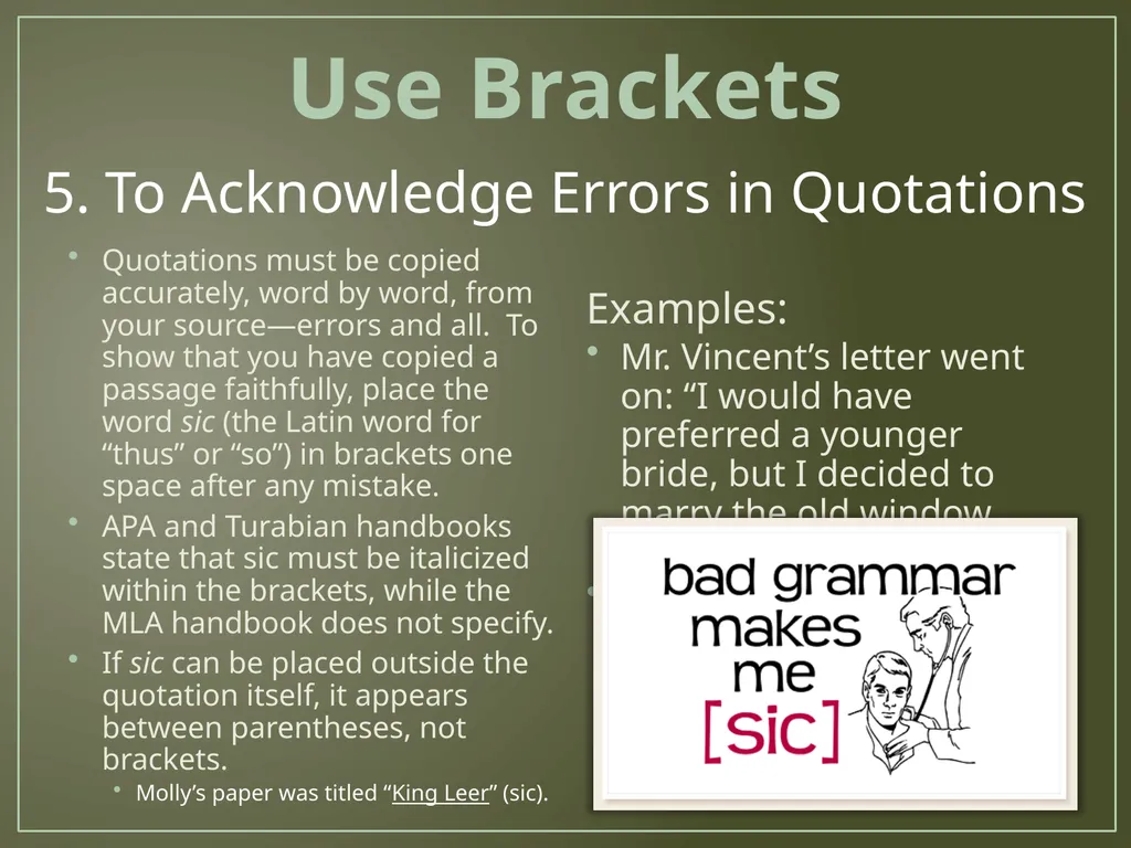 Brackets Created by Ashley Massie April 2012 - slide 7 of 8