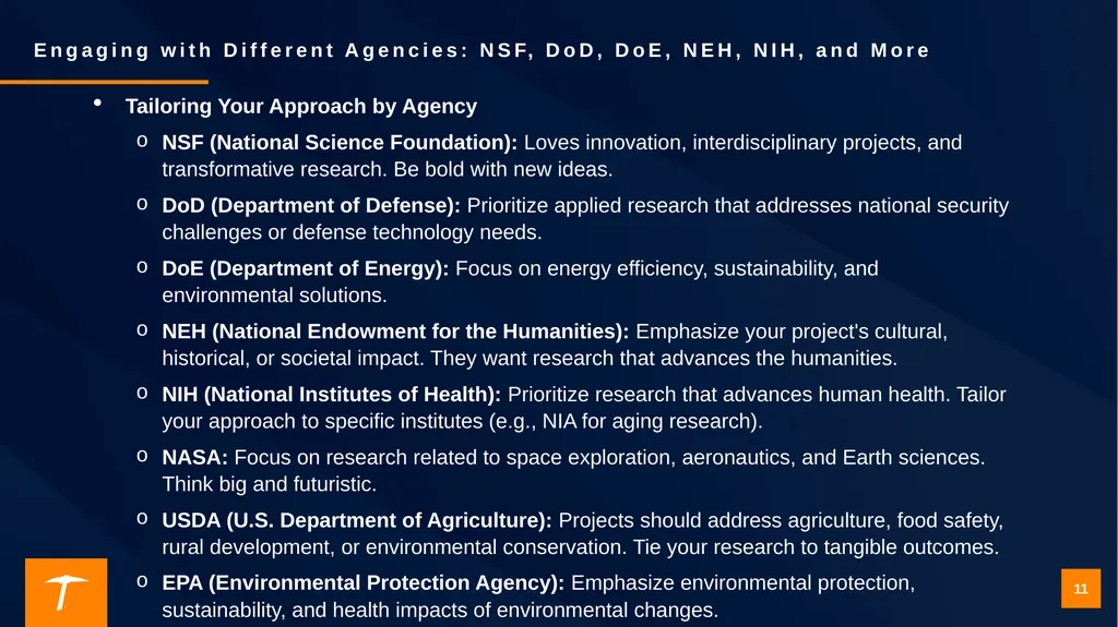 Contacting a Program Officer: Best Practices for - slide 11 of 19