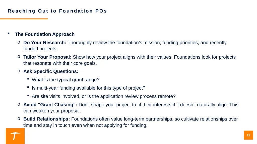 Contacting a Program Officer: Best Practices for - slide 12 of 19