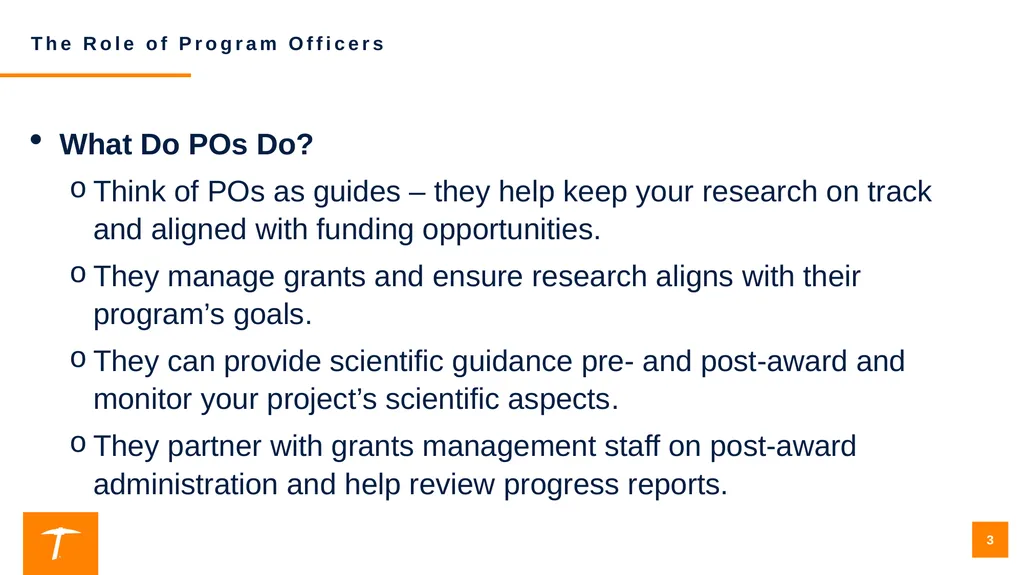 Contacting a Program Officer: Best Practices for - slide 3 of 19