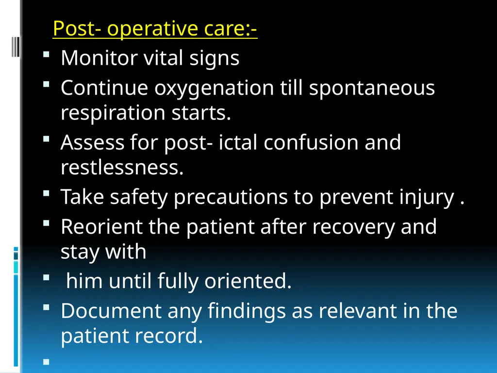 ElECTROCONVULSIVE THERAPY (E.C.T) INTRODUCTION:- - slide 31 of 32