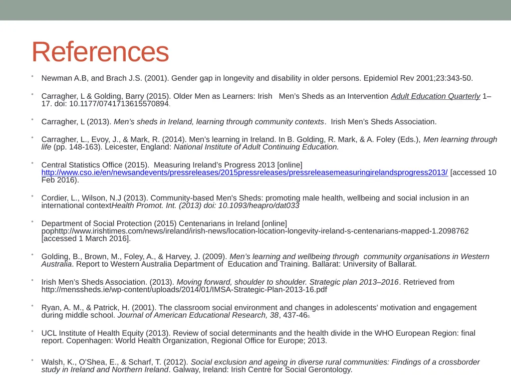 Men’s learning & well-being What do we know about - slide 21 of 22